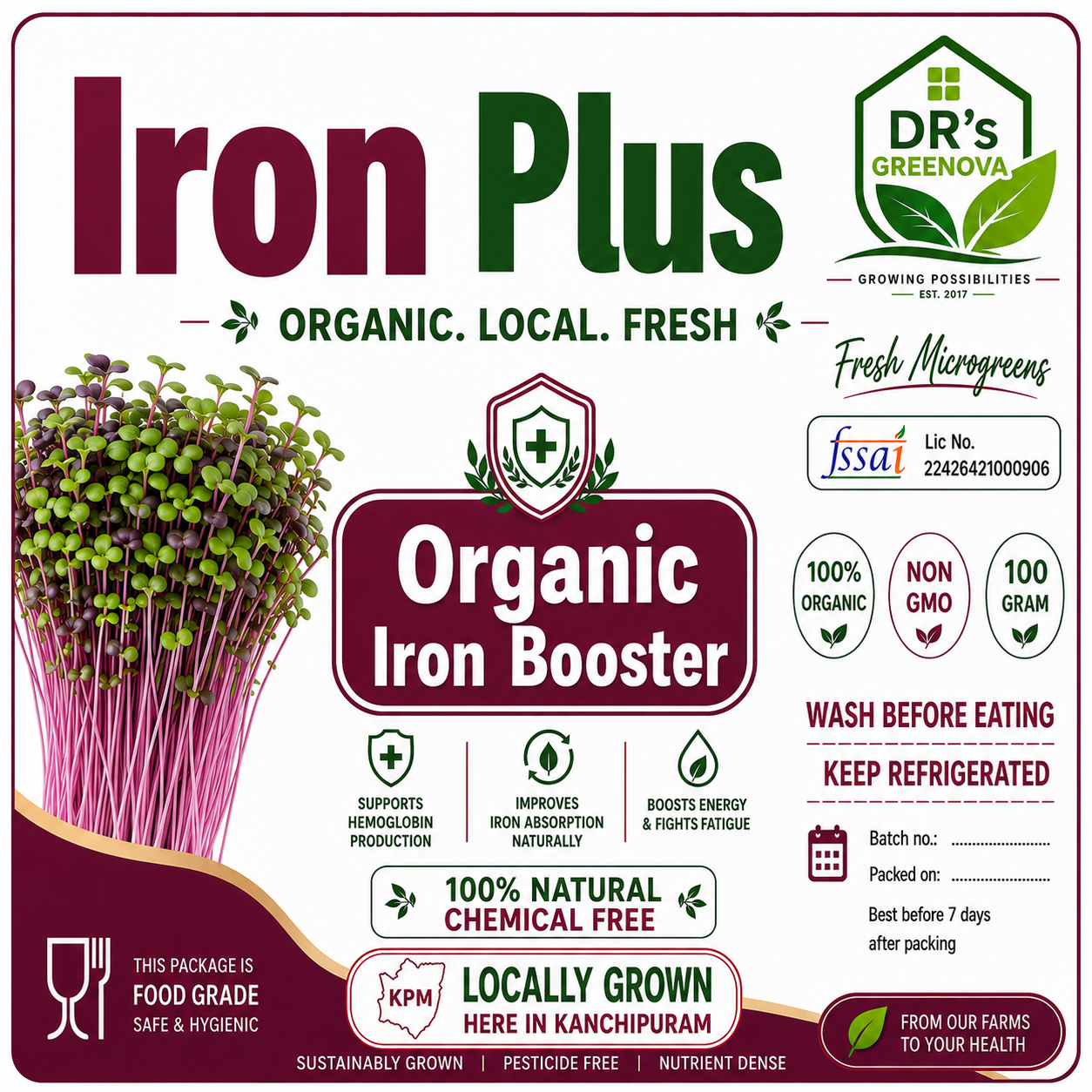 Iron Plus – Organic Iron Booster