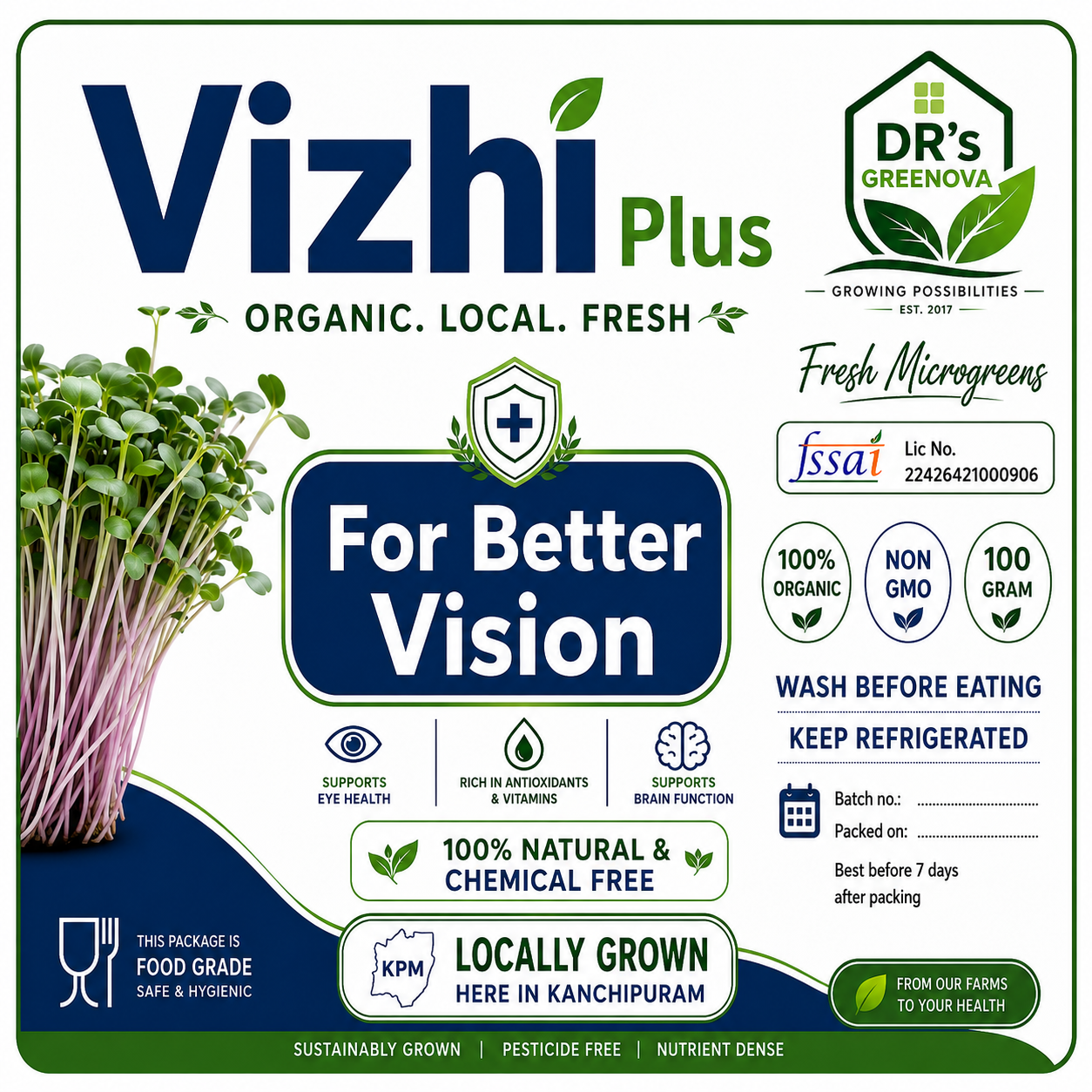 Vizhi Plus – Vision Care Nutrition Blend