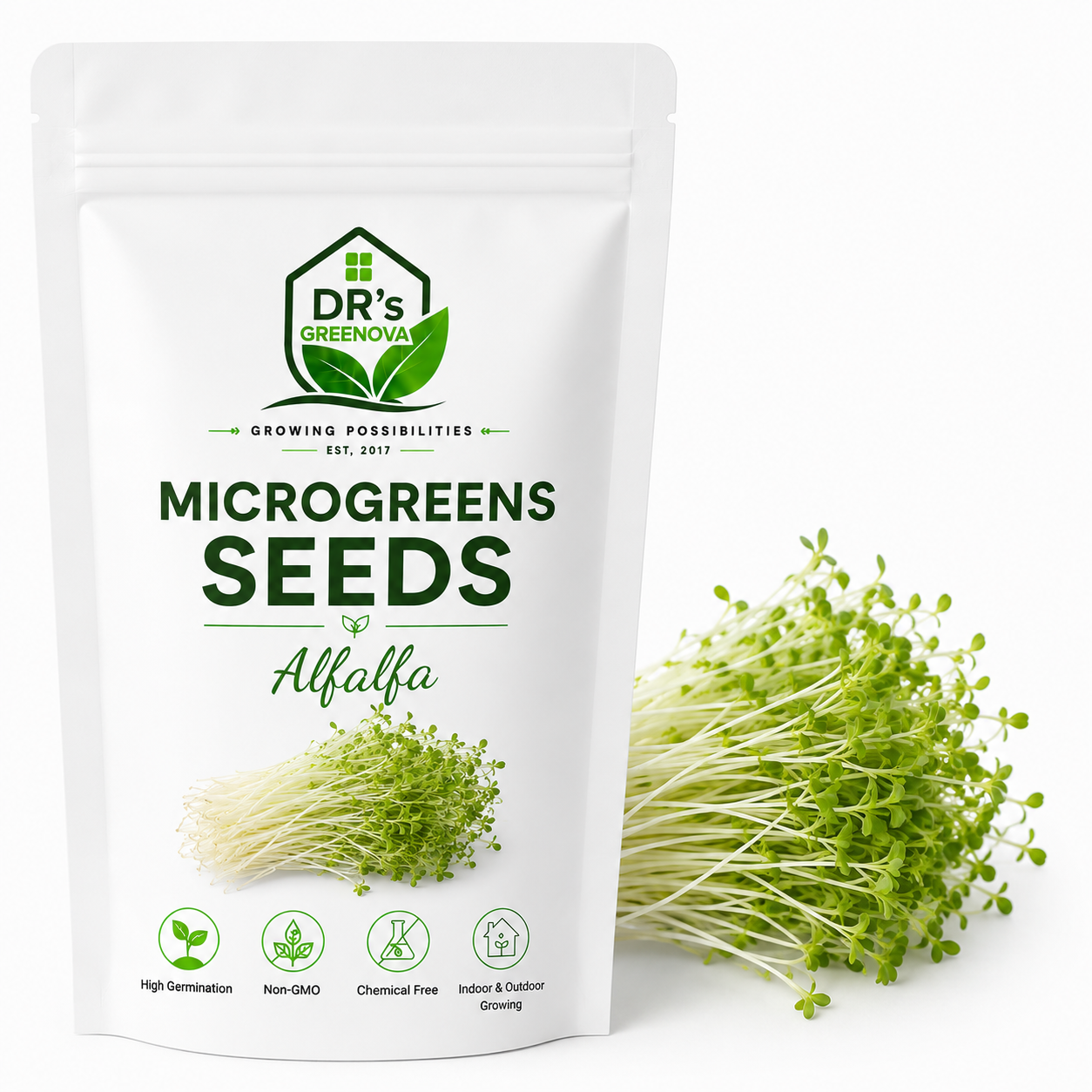 Alfalfa microgreens seeds - 100 g