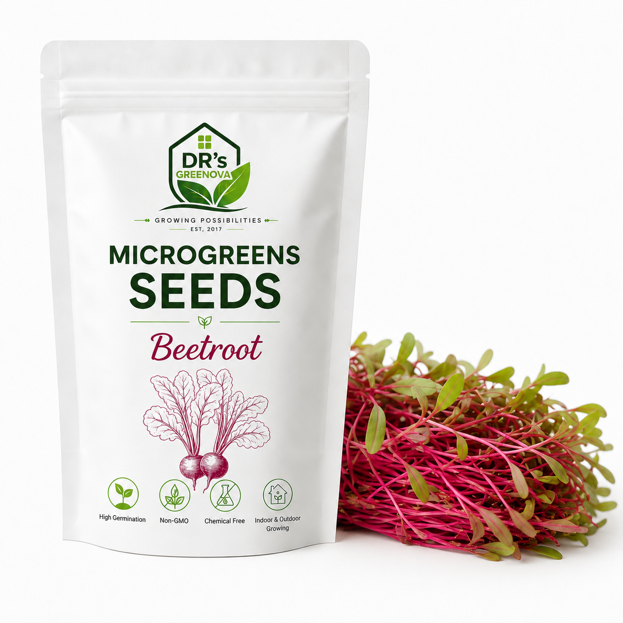 Beet Root Microgreen Seeds - 100 g