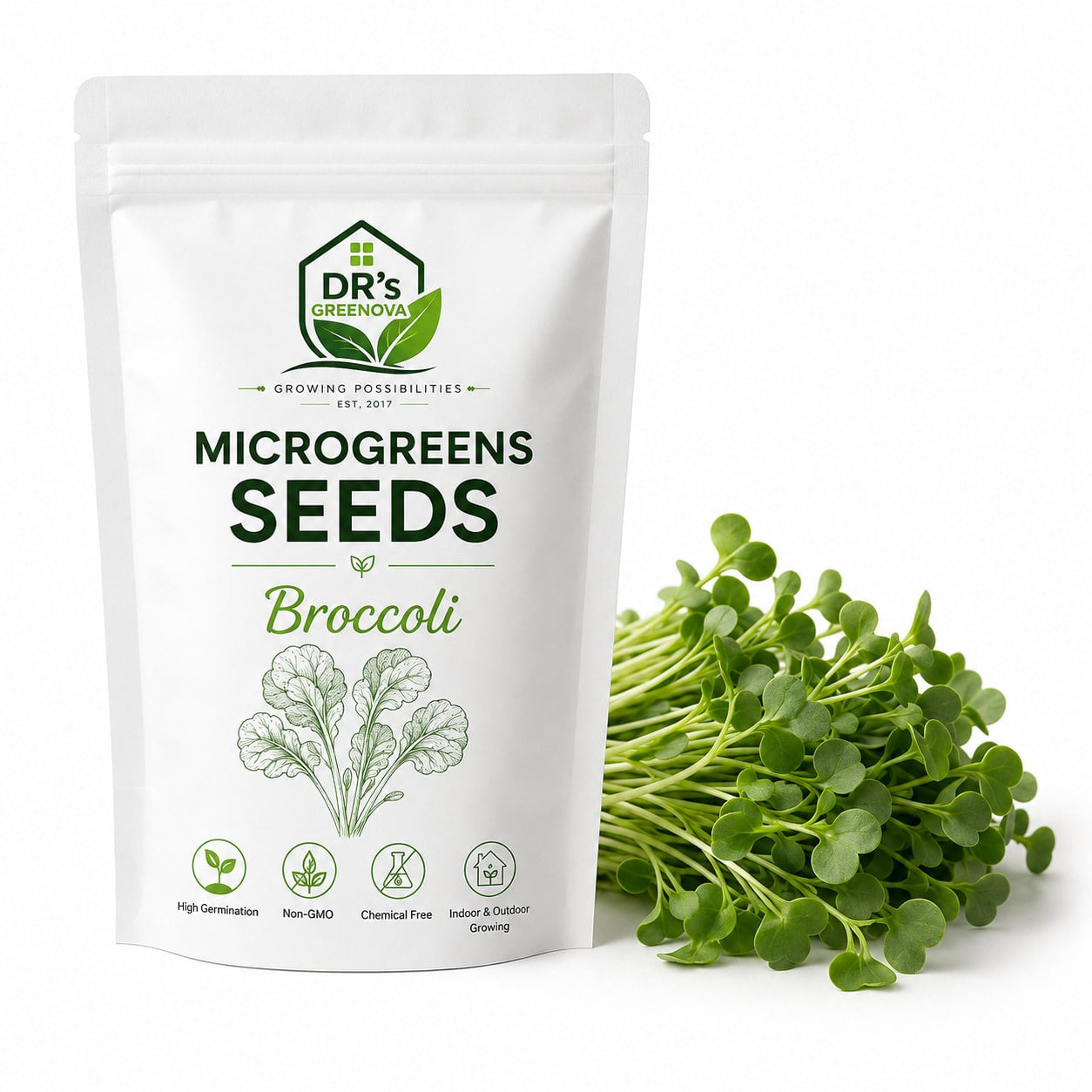 Broccoli Microgreen Seeds - 100 g
