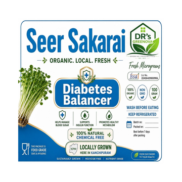 Seer Sakarai | Diabetes Balancer Microgreens | Organic Blood Sugar Support Superfood | Fresh Nutrient-Rich Microgreens | Chemical-Free &amp; Locally Grown