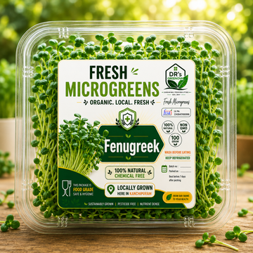 Fresh Fenugreek Microgreens - 100g