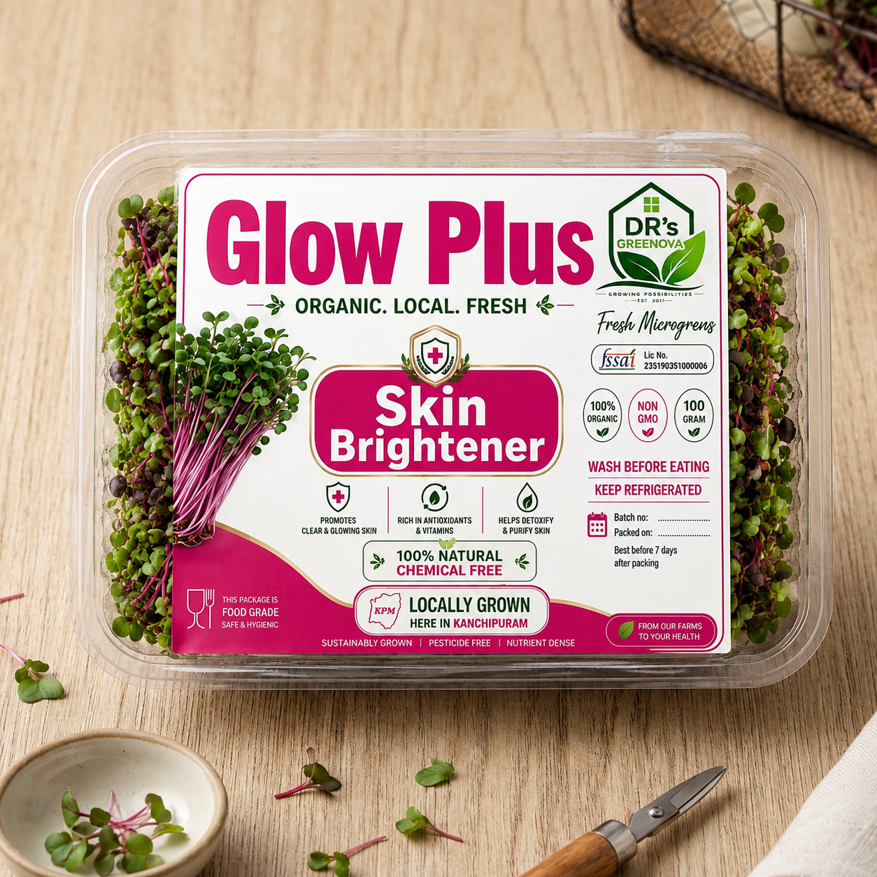 Glow Plus MicroGreens – Skin Brightener Superblend