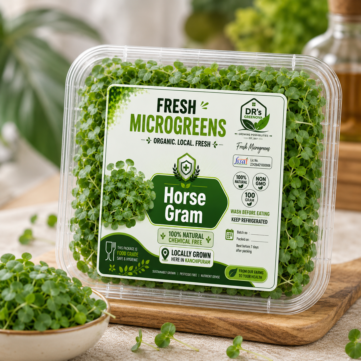 Fresh Horse Gram Microgreens - 100 g