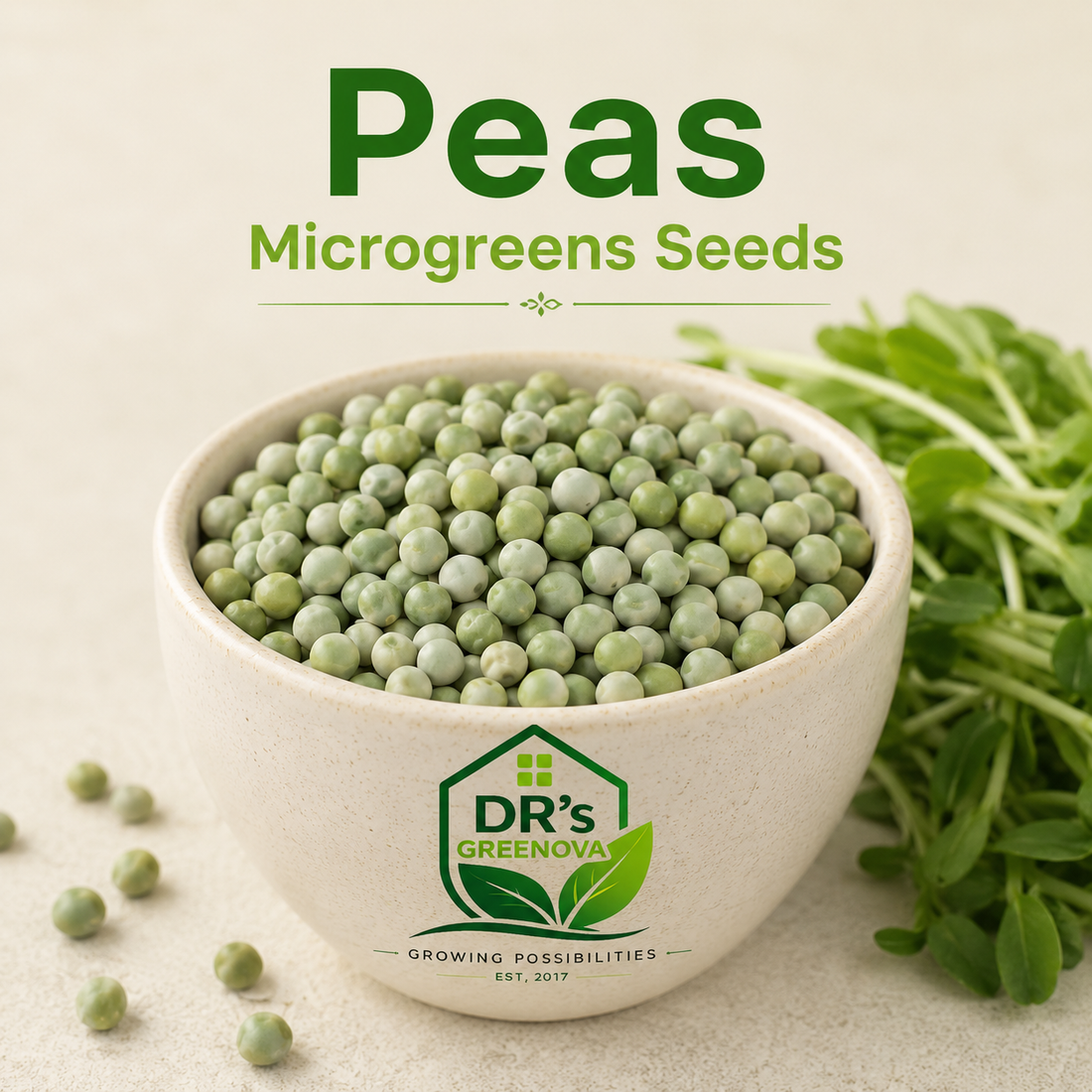 Peas Microgreens Seeds - 100g