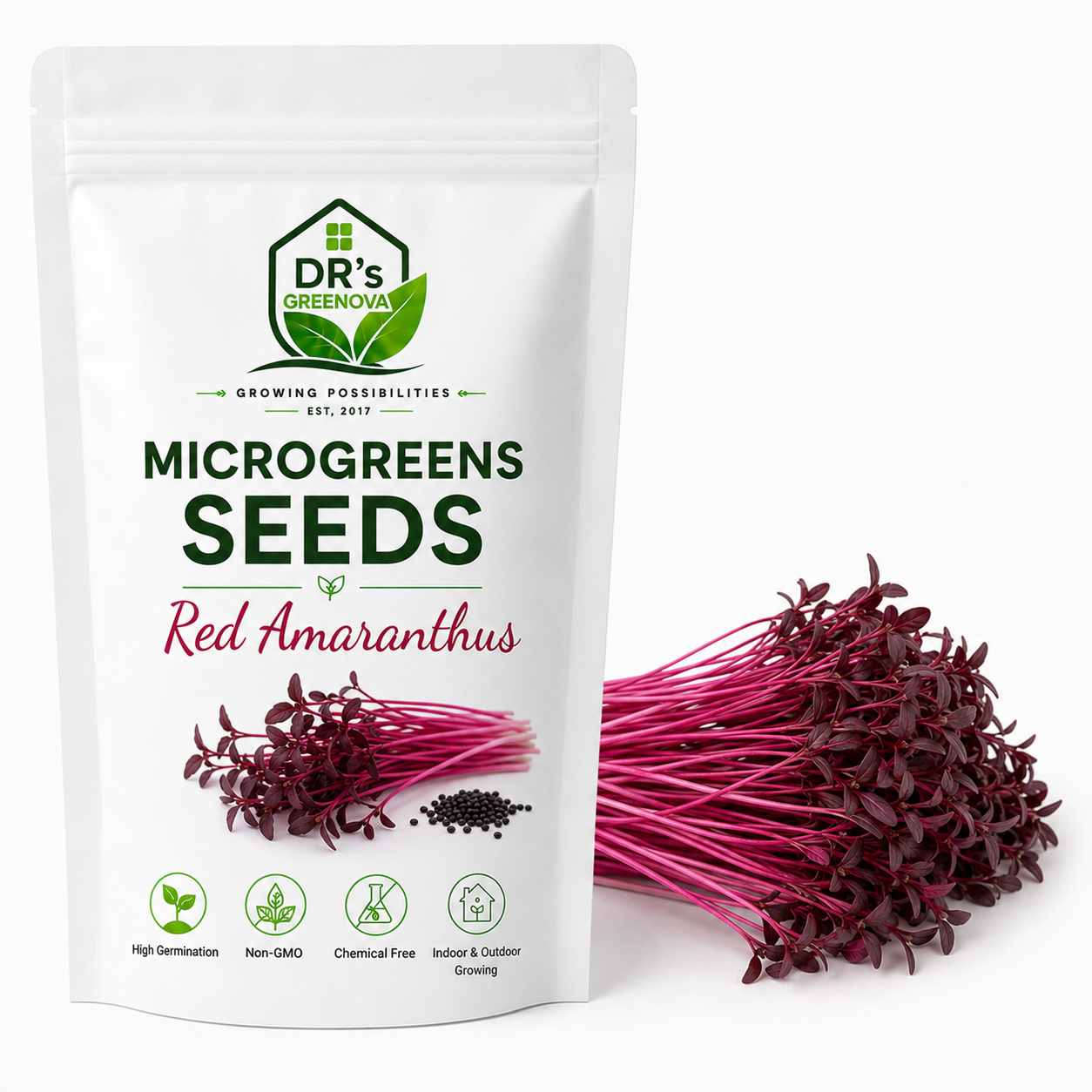 Red Amaranthus Microgreens seeds - 100g
