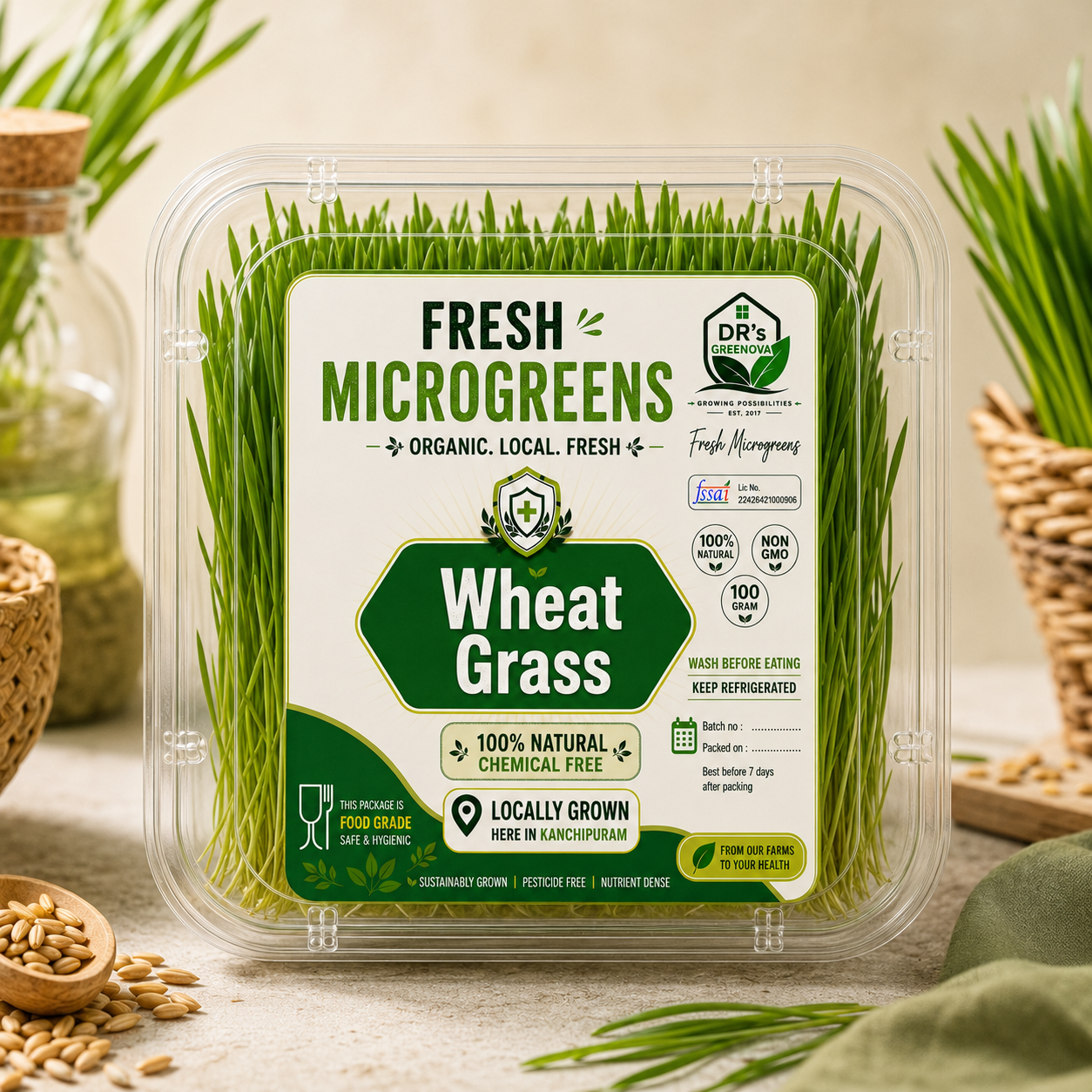 Fresh Wheatgrass - 65 g